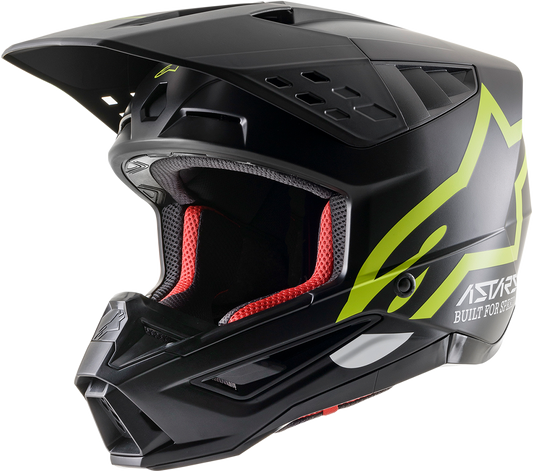 ALPINESTARS SM5 Helmet - Compass - Matte Black/Yellow Fluo - XS 8303321-1559-XS