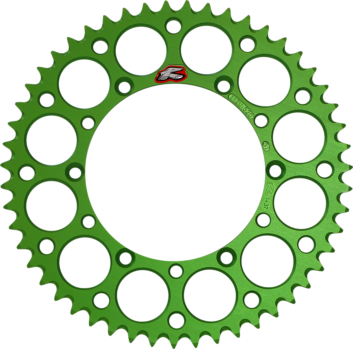 Sprocket - Kawasaki - Green - 51 Tooth