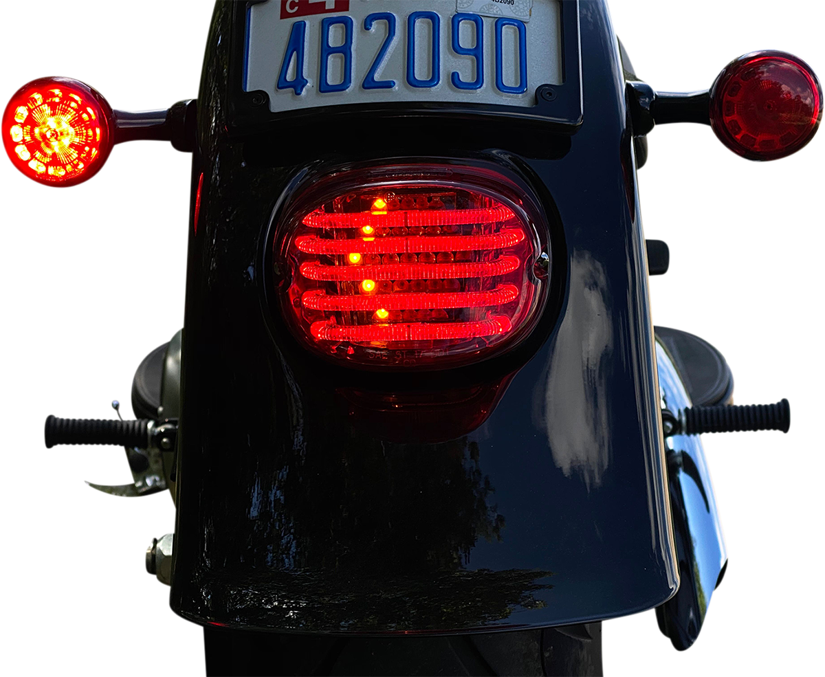 CUSTOM DYNAMICS Taillight/Turn Signal -  Top Window - Red Lens PB-TL-INT-TW-R