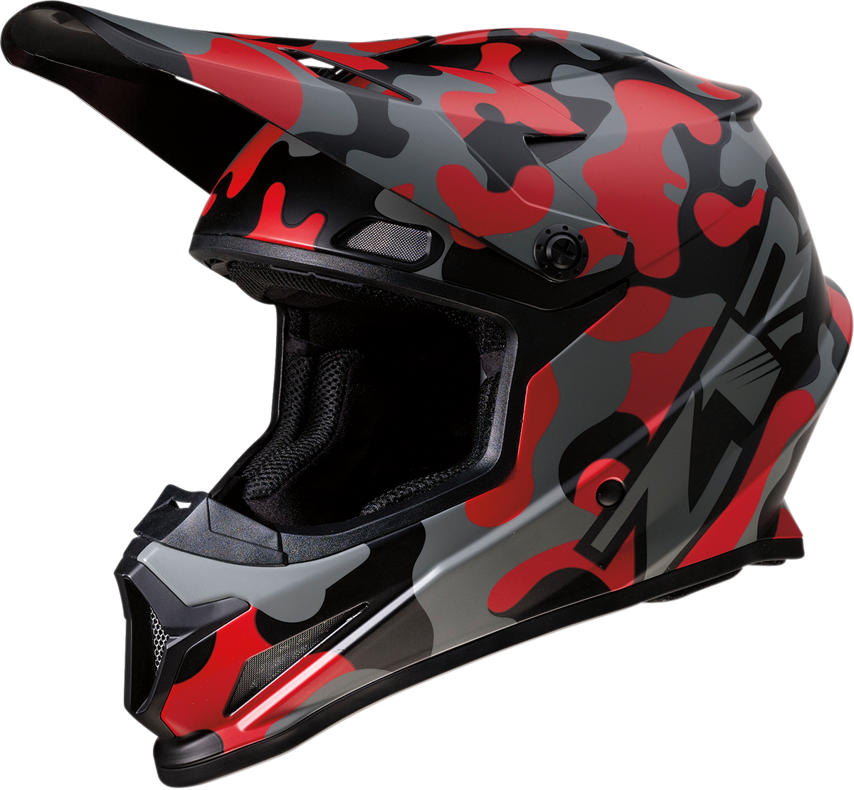 Z1R Rise Helmet - Camo - Red - Large 0110-6082