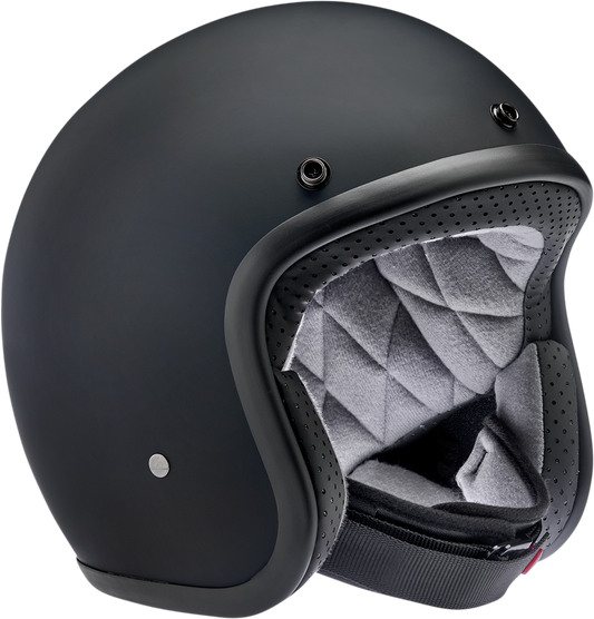 BILTWELL Bonanza Helmet - Flat Black Factory - XS 1001-638-201