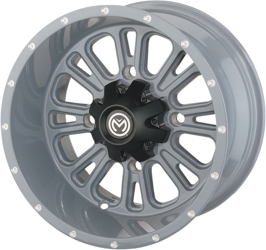 MOOSE UTILITY Wheel - 399X - Rear - Gray - 12x8 - 4/156 - 4+4 399MO128156KG4