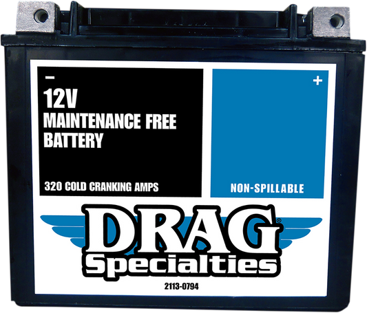 DRAG SPECIALTIES AGM Battery - YTX20HL FT CTX20HL FA FT