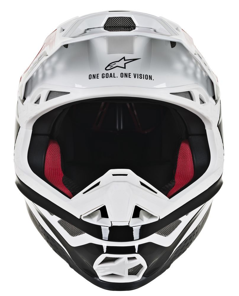 S.Tech S M8 Triple Helmet Red/White Xs