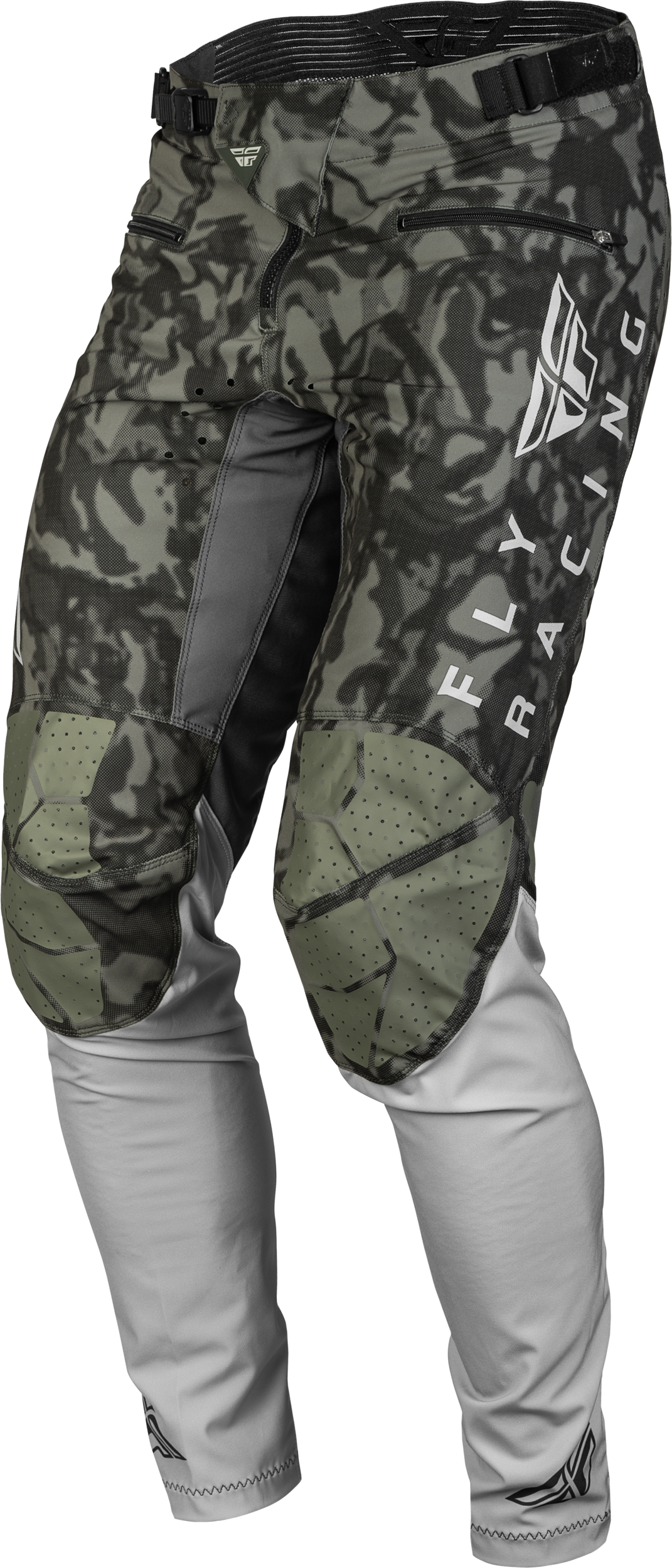 Youth Radium Bicycle Pants Dark Grey Camo/Grey Sz 18