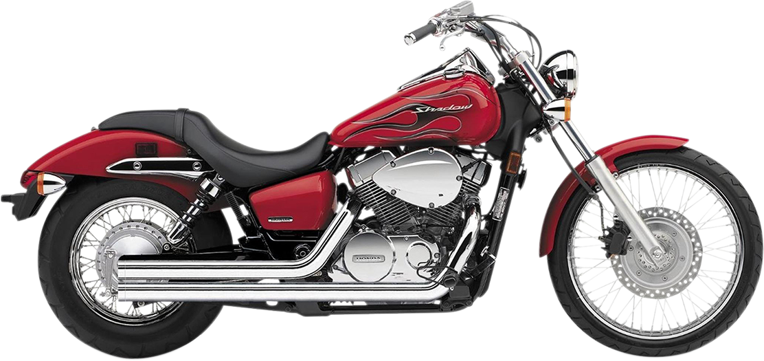 COBRA Streetrod Slashdown Exhaust - Chrome - with Bungs - M50/C50 3718T