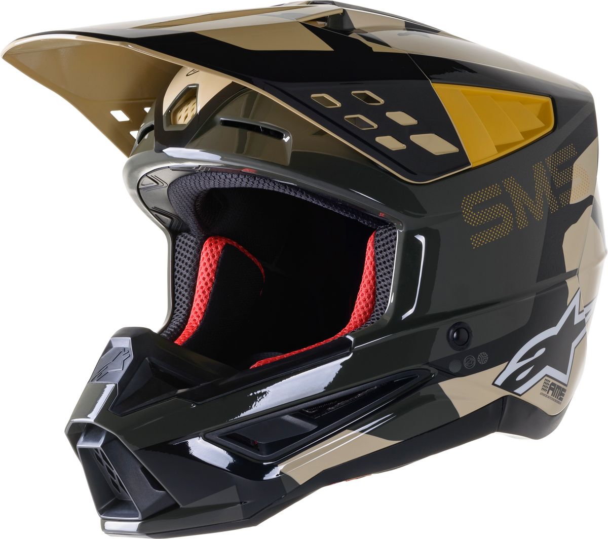 S M5 Rover Helmet Sand/Tangerine/Camo Sm