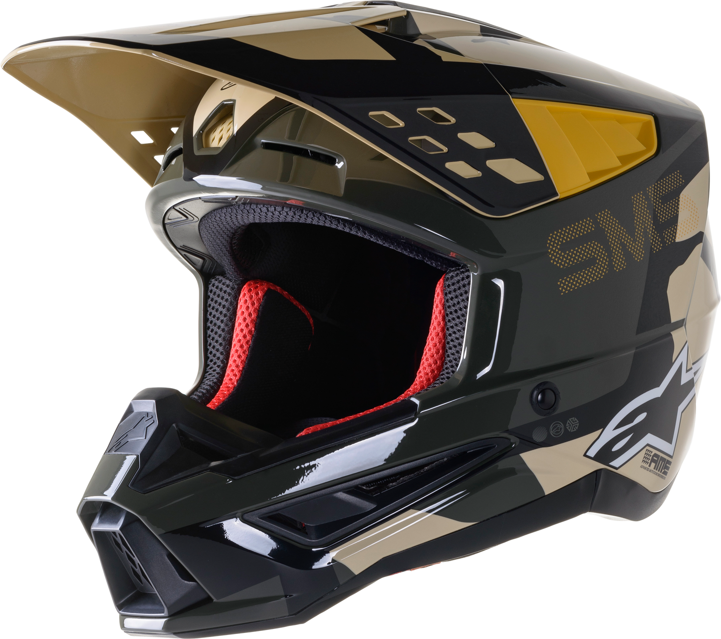 S M5 Rover Helmet Sand/Tangerine/Camo 2x