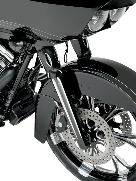 ARLEN NESS Hot Legs Fork Legs - Dual Disc - Deep Cut - Black/Silver - '08-'13 FLT 06-511