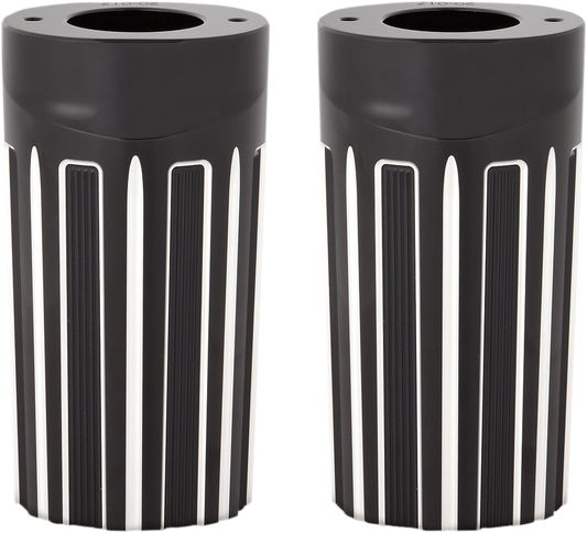 ARLEN NESS 10-Gauge Fork Boot Covers - Black Anodized - FLHT 20-017