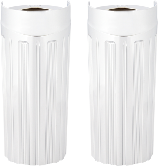 ARLEN NESS 10-Gauge Fork Boot Covers - Chrome - +2" - FL 20-056