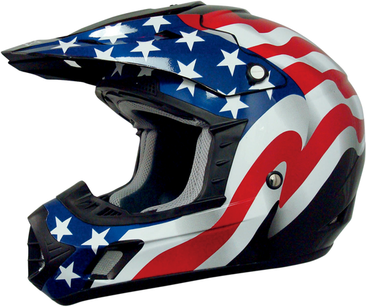 AFX FX-17 Helmet - Flag - Black - Medium 0110-2370