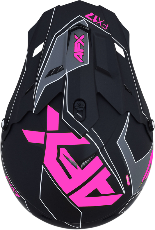 AFX FX-17 Helmet - Aced - Matte Black/Pink - XS 0110-6509