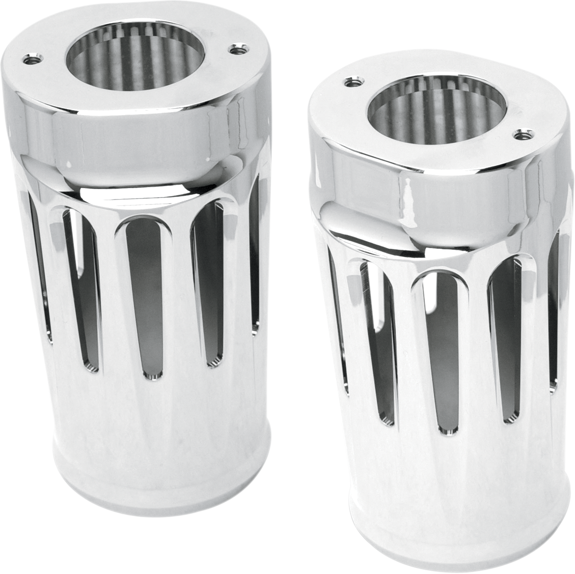 ARLEN NESS Deep Cut Fork Boot Covers - Chrome - FLST 20-023