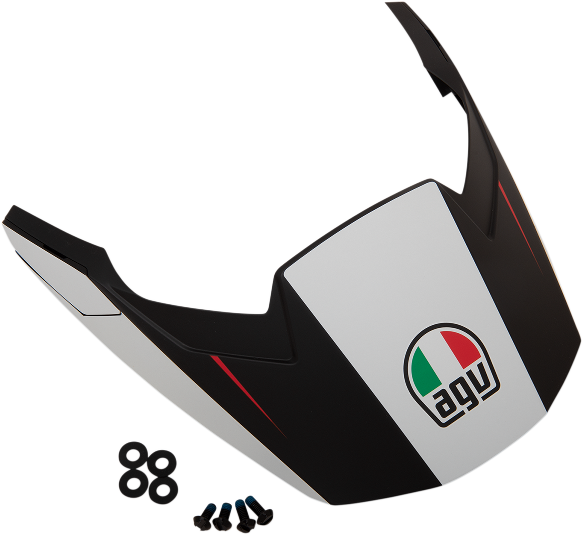 AGV AX9 Peak - Black/White/Red 21KIT76337003 N