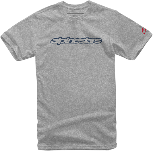 ALPINESTARS Wordmark T-Shirt - Gray/Navy - XL 1036720151713XL