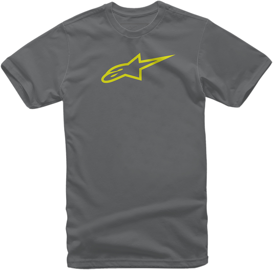 ALPINESTARS Ageless T-Shirt - Charcoal/Hi Vis Yellow - 2XL 10327203018552X