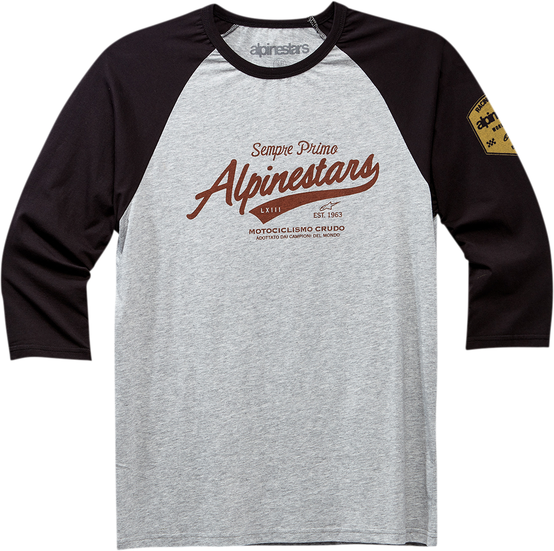 ALPINESTARS Script T-Shirt - Black/Gray - Medium 1230715051028M