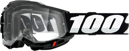100% Accuri 2 Goggles - Black - Clear 50013-00001