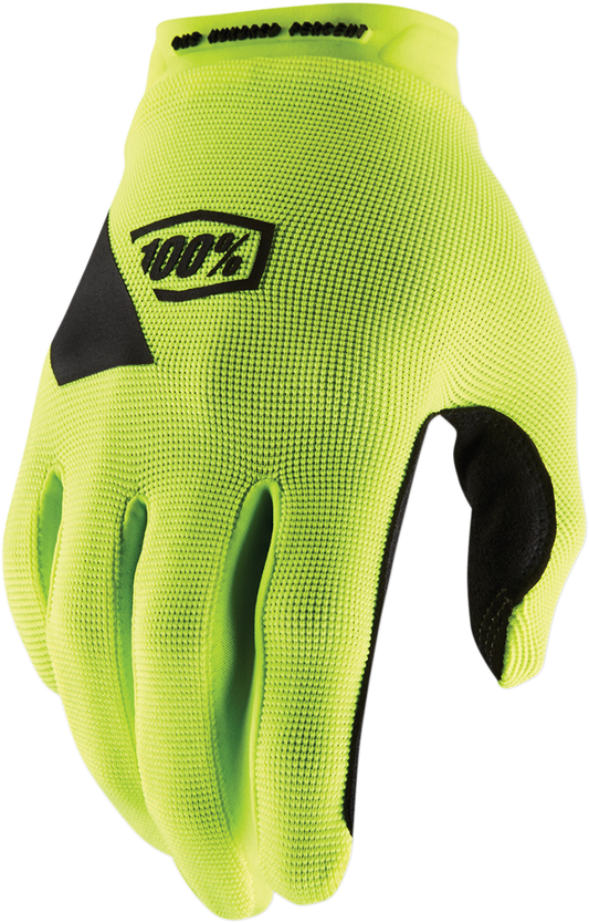 100% Ridecamp Gloves - Yellow - Large 10011-00012