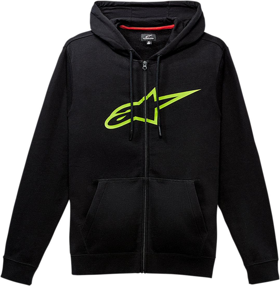 ALPINESTARS Ageless 2 Zip Hoodie - Black/Green - 2XL 10385305210602X