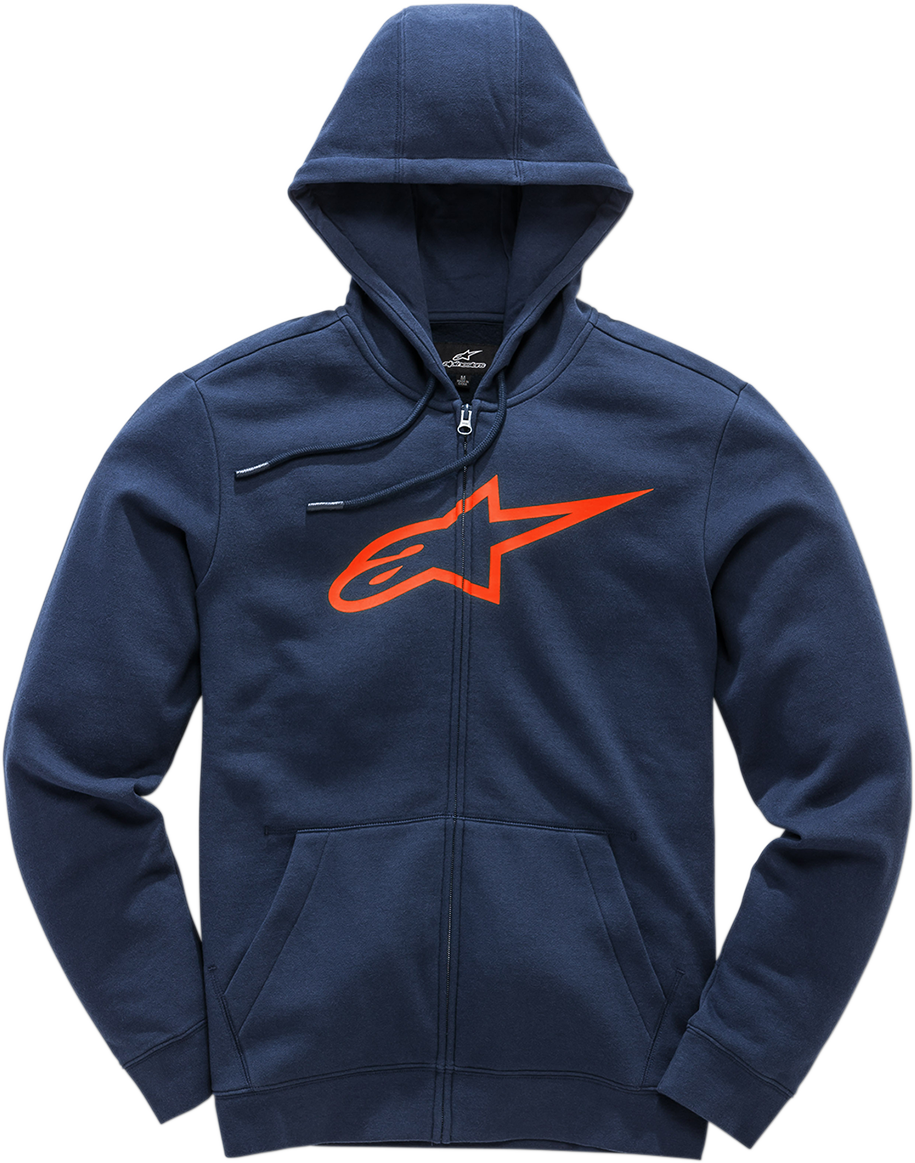 ALPINESTARS Ageless 2 Zip Hoodie - Navy/Red -  Large 1038530527030L