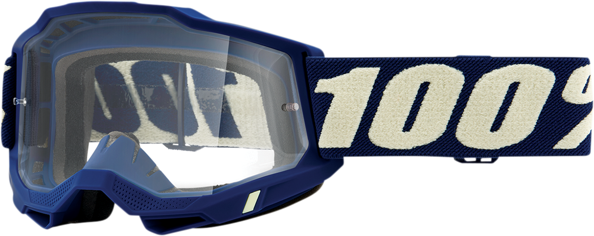 100% Accuri 2 Goggles - Deep Marine - Clear 50221-101-11
