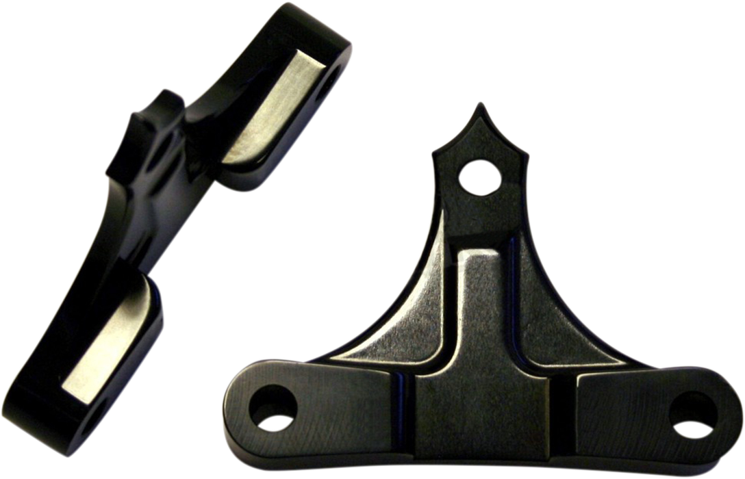 ACCUTRONIX Hot Legs/Bagger Legs Fender Spacers - Black - 0.4375" Spacer - For 6-3/8" Width Fender TFS49-NF7/16B