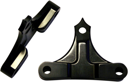 ACCUTRONIX Hot Legs/Bagger Legs Fender Spacers - Black - 0.4375" Spacer - For 6-3/8" Width Fender TFS49-NF7/16B