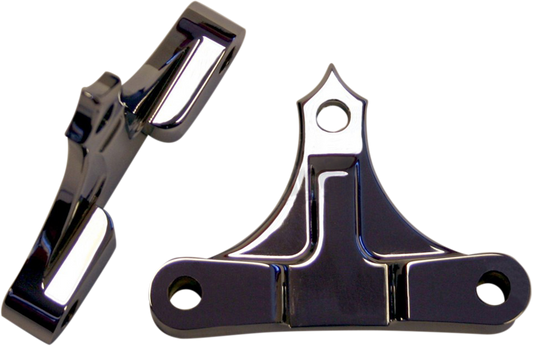 ACCUTRONIX Hot Legs/Bagger Legs Fender Spacers - Chrome - 0.4375" Spacer - For 6-3/8" Width Fender TFS49-NF7/16C