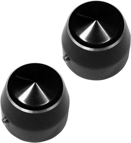 ACCUTRONIX Axle Caps - Black - Elite - 1" TAC101-EN