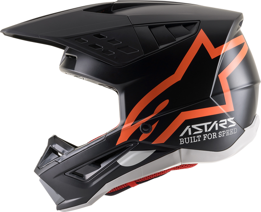 ALPINESTARS SM5 Helmet - Compass - Matte Black/Orange Fluo - Small 8303321-1149-SM