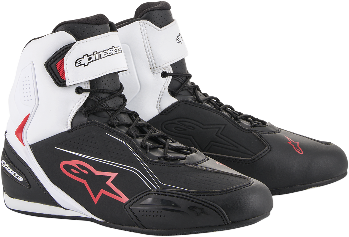 ALPINESTARS Faster-3 Shoes - Black/White/Red - US 12.5 2510219123-12.5