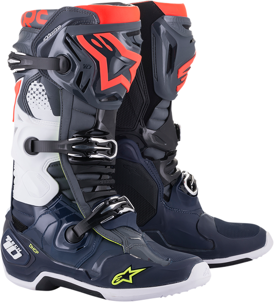 ALPINESTARS Tech 10 Boots - Dark Gray/Dark Blue/Red - US 12 2010020-9079-12