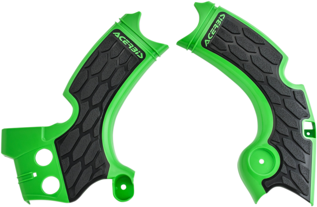 ACERBIS X-Grip Frame Guards - Green/Black 2657591089