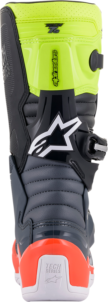 ALPINESTARS Tech 7S Boots - Black/Gray/Red/White/Yellow - US 5 2015017-9058-5