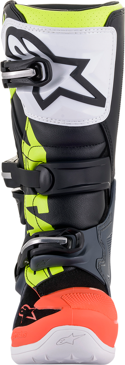 ALPINESTARS Tech 7S Boots - Black/Gray/Red/White/Yellow - US 4 2015017-9058-4