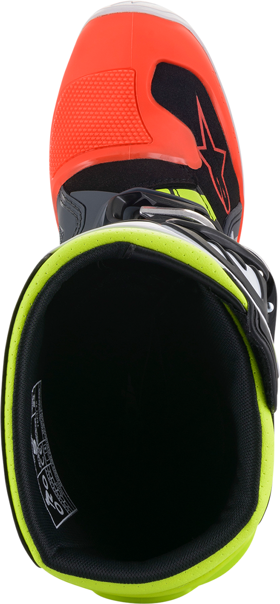 ALPINESTARS Tech 7S Boots - Black/Gray/Red/White/Yellow - US 4 2015017-9058-4