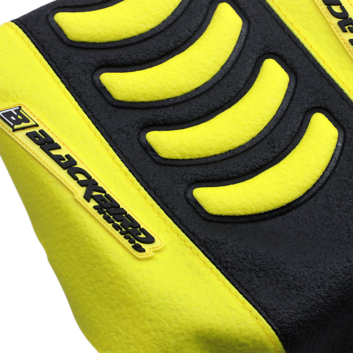 BLACKBIRD RACING Double Grip 3 Seat Cover - Black/Yellow - Suzuki 1330HUS