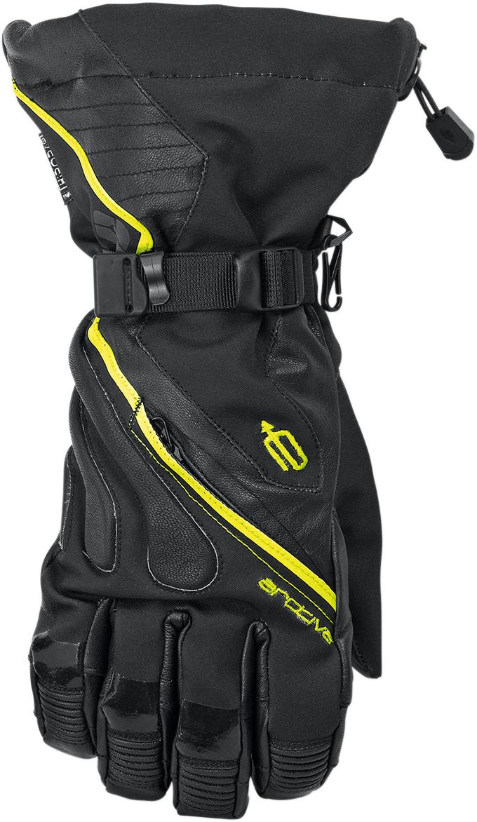 ARCTIVA Meridian Gloves - Black/Hi Vis Yellow - Small 3340-1206