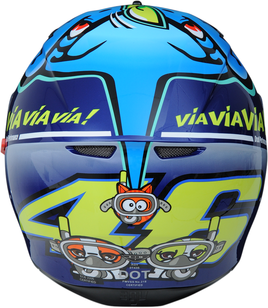 agv corsa misano via via via AGV K3 SV Helmet - Rossi Misano 2015