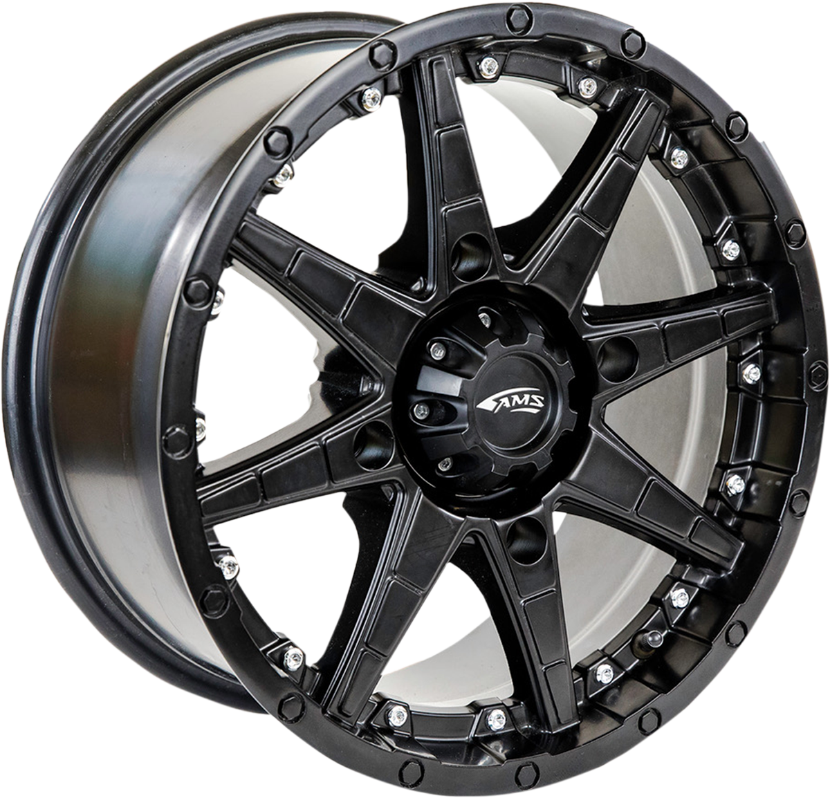 AMS Roll'n 105 Wheel - Front/Rear- Black - 14x7 - 4/110 - 5+2 4749-046AS