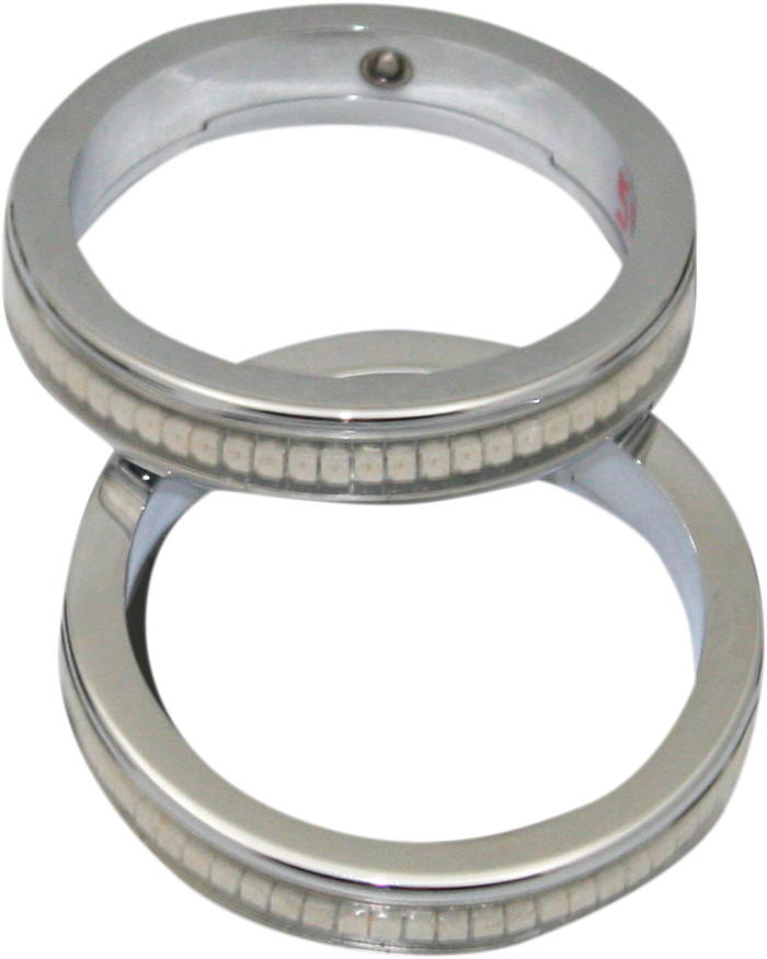 CUSTOM DYNAMICS Wrap-Arounds* LED Lights - 56 mm -  Chrome - Clear/Amber WA56-CC