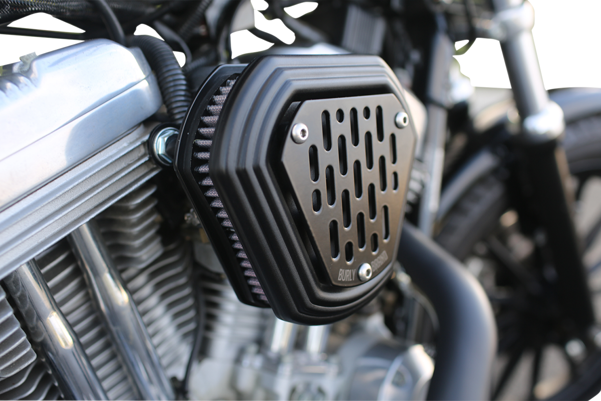 BURLY BRAND Burley Air Cleaner -  Chrome - XL B09-0012C