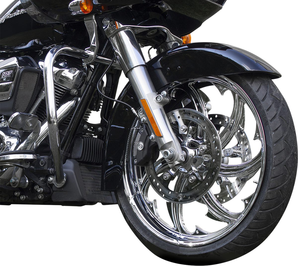 COASTAL MOTO Rear Wheel - Fury - Single Disc/ABS - Chrome - 16"x5.50" - FL 4502-FRY-165-CH