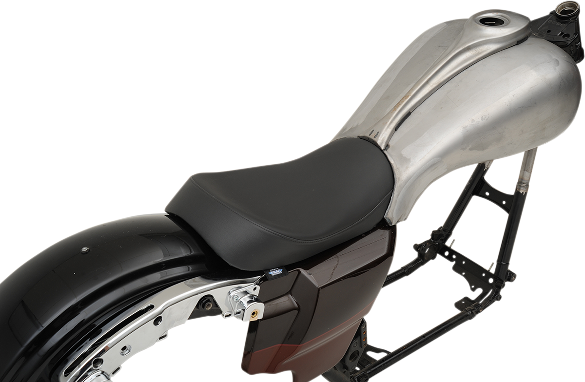 DRAG SPECIALTIES Solo Seat - Smooth - Ness Winged Tank - FL '08-'22 0801-1067