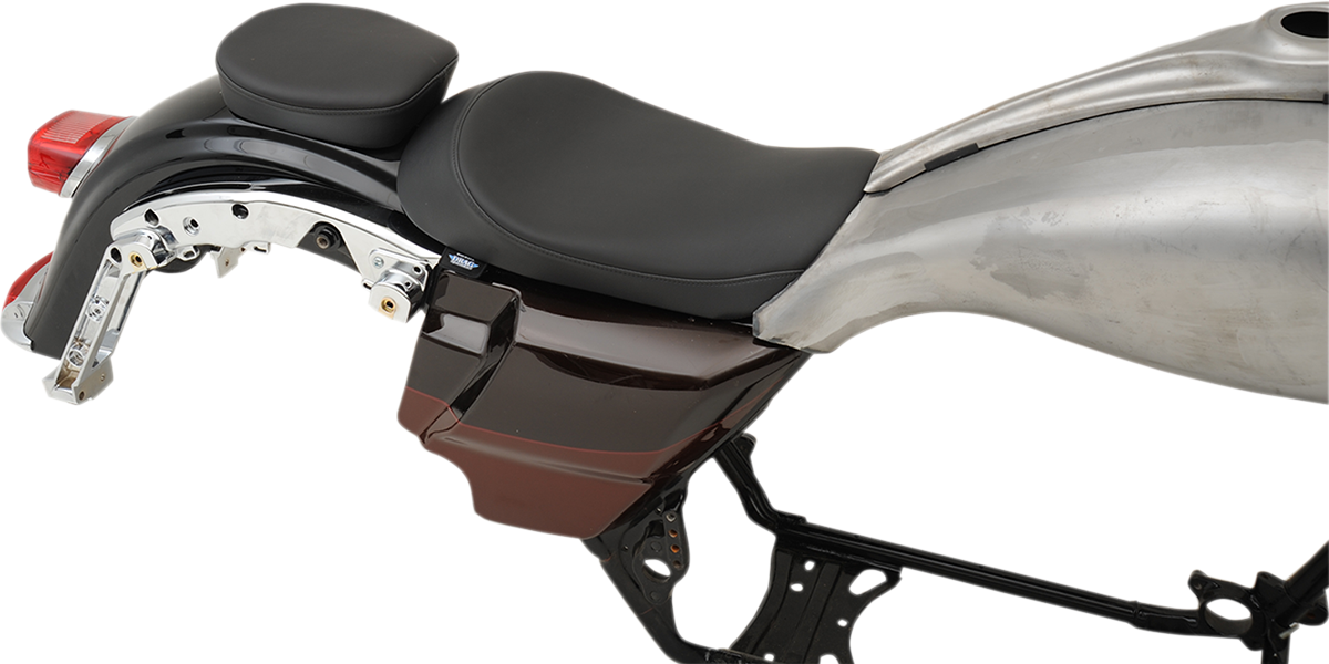 DRAG SPECIALTIES Solo Seat - Smooth - Ness Winged Tank - FL '08-'22 0801-1067