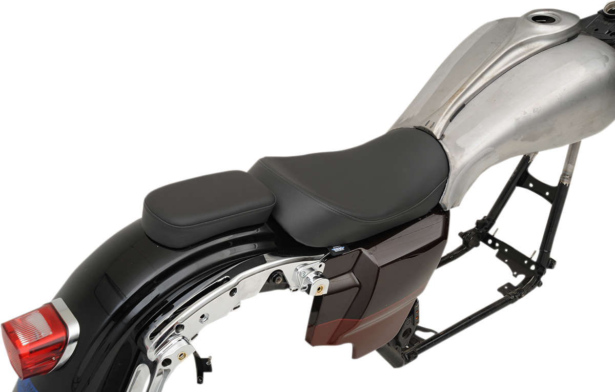 DRAG SPECIALTIES Solo Seat - Smooth - Ness Winged Tank - FL '08-'22 0801-1067