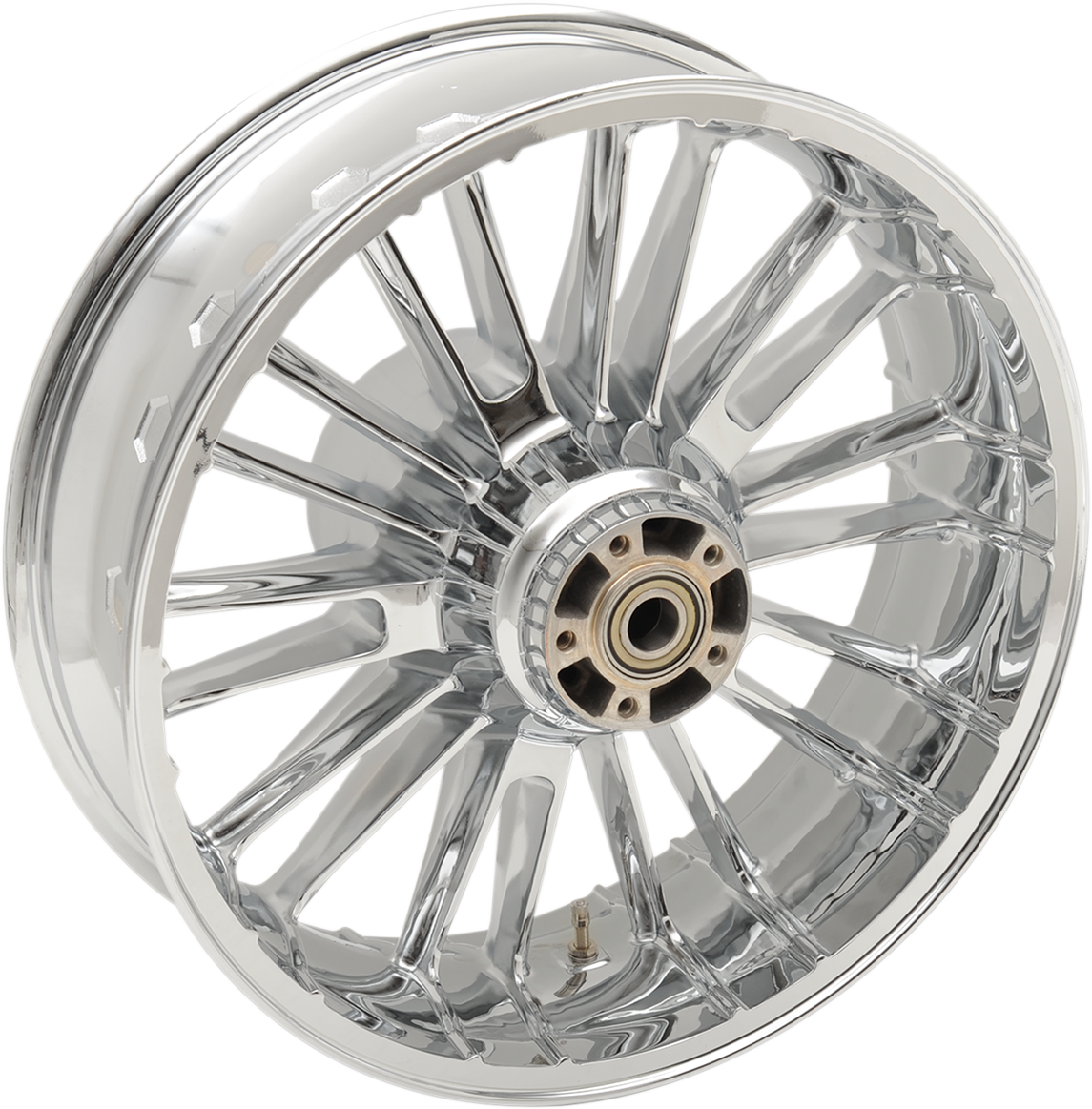 COASTAL MOTO Rear Wheel - Atlantic 3D - Single Disc/No ABS - Chrome - 18"x5.50" - '09+ FL 3D-ATL185CH