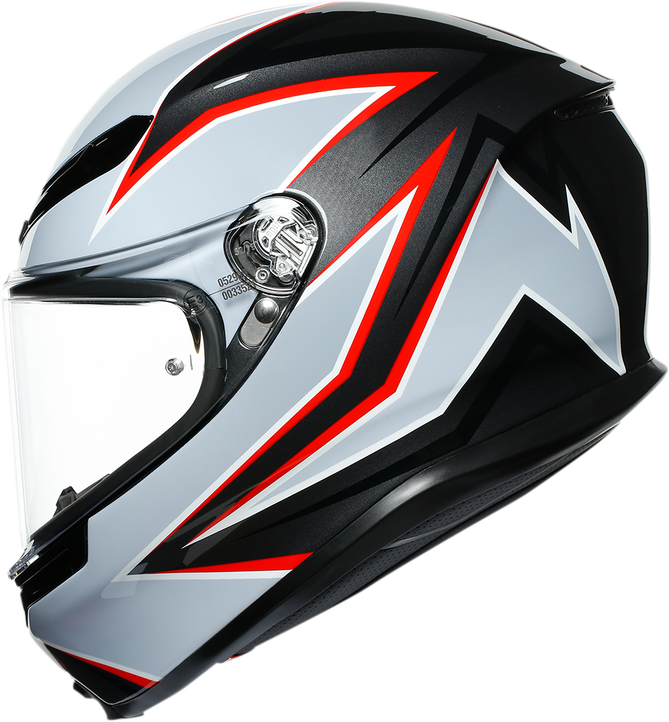 AGV K6 Helmet - Flash - Black/Gray/Red - 2XL 216301O2MY01011